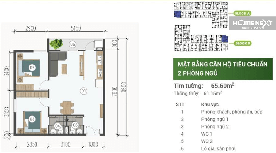 layout of parkview 2 bedroom medium